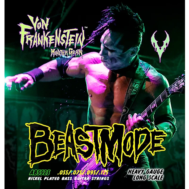 Von Frankenstein Monster Gear BeastMode Nickel Plated Bass Strings