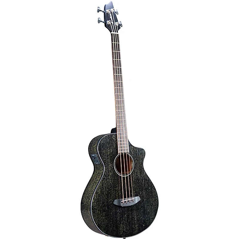 Breedlove Rainforest S Concert Acoustic-Electric Bass Guitar Black Gold