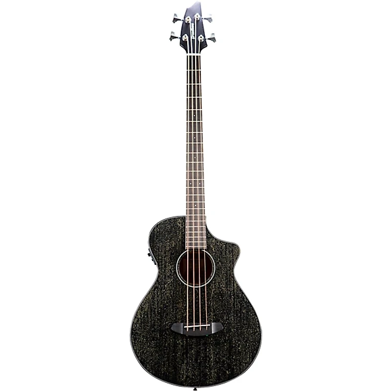 Breedlove Rainforest S Concert Acoustic-Electric Bass Guitar Black Gold