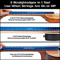 Music Nomad Tri-Beam 3 'n 1 Dual Notched & Precision Straight Edge