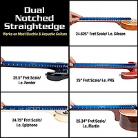 Music Nomad Tri-Beam 3 'n 1 Dual Notched & Precision Straight Edge