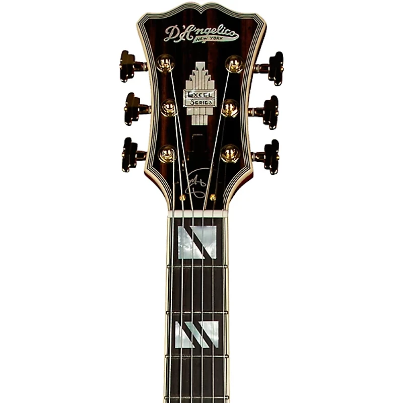 D'Angelico Excell SS Soho Hollowbody Electric Guitar With Stairstep Tailpiece Dark Cherry Burst