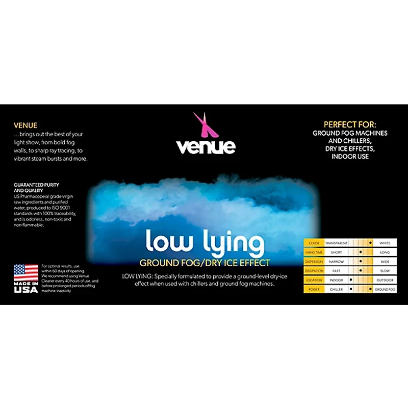 Venue Low Lying Ground Fog Juice 1 Gallon