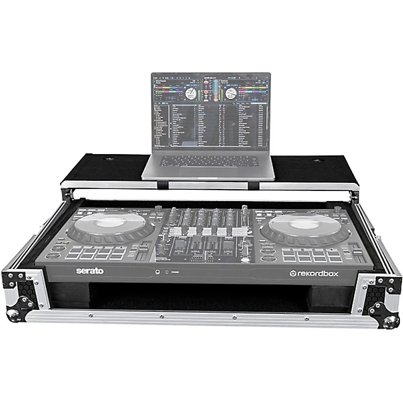 Headliner Flight Case for Pioneer DJ DDJ-FLX10, DDJ-REV7, DDJ-1000SRT, AlphaTheta DDJ-GRV6 and RANE ONE MKII With Laptop Platform