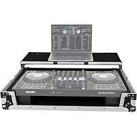 Headliner Flight Case for Pioneer DJ DDJ-FLX10, DDJ-REV7, DDJ-1000SRT, AlphaTheta DDJ-GRV6 and RANE ONE MKII With Laptop Platform