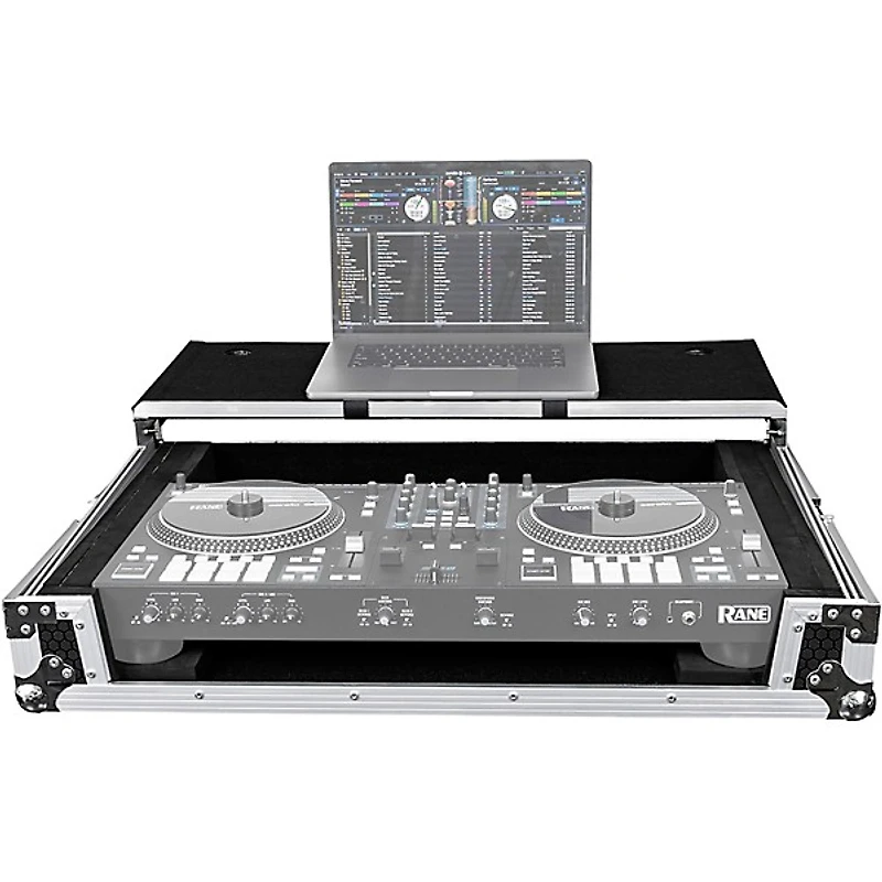 Headliner Flight Case for Pioneer DJ DDJ-FLX10, DDJ-REV7, DDJ-1000SRT, AlphaTheta DDJ-GRV6 and RANE ONE MKII With Laptop Platform