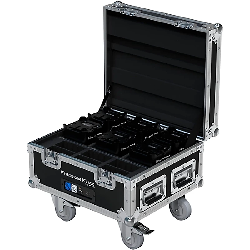 CHAUVET DJ Freedom Flex H9 IP X6 Wireless Outdoor-Rated Battery-Powered Uplight Set With Charging Road Case