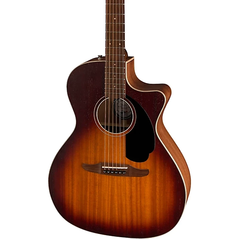 Fender California Newporter Special All-Mahogany Acoustic-Electric Guitar Honey Burst