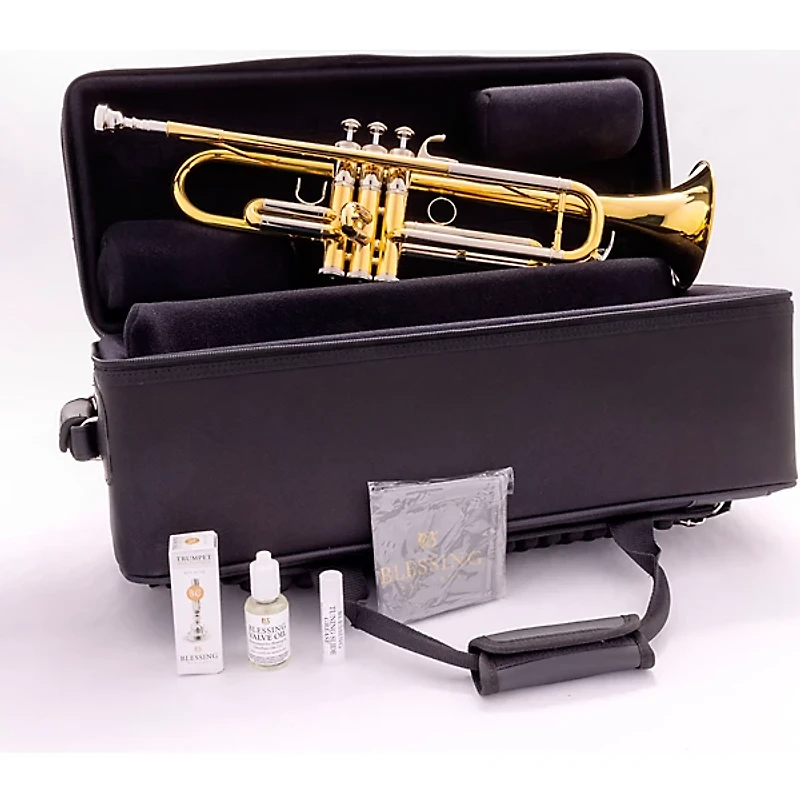 Blessing BTR-1660 Artist Series Professional Bb Trumpet Raw Brass Yellow Brass Bell