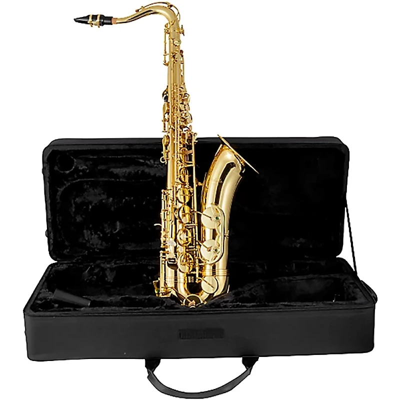 Prelude by Conn-Selmer PTS-111 Tenor Saxophone Outfit Lacquer Yellow Brass Keys