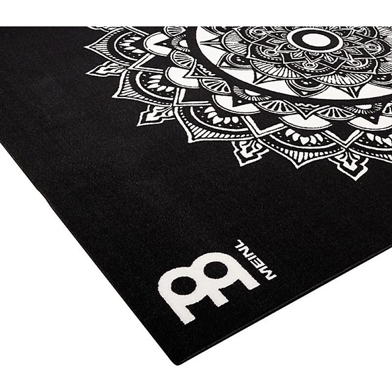 MEINL Mandala Print Drum Rug 63 in. x Black 78 in.
