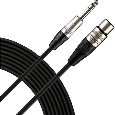 Livewire Advantage Interconnect Cable 1/4 TRS Male to XLR Female Black