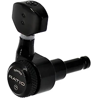 Graph Tech 7-String Ratio 4+3 Electric Locking Tuning Machine Heads Black 7 String