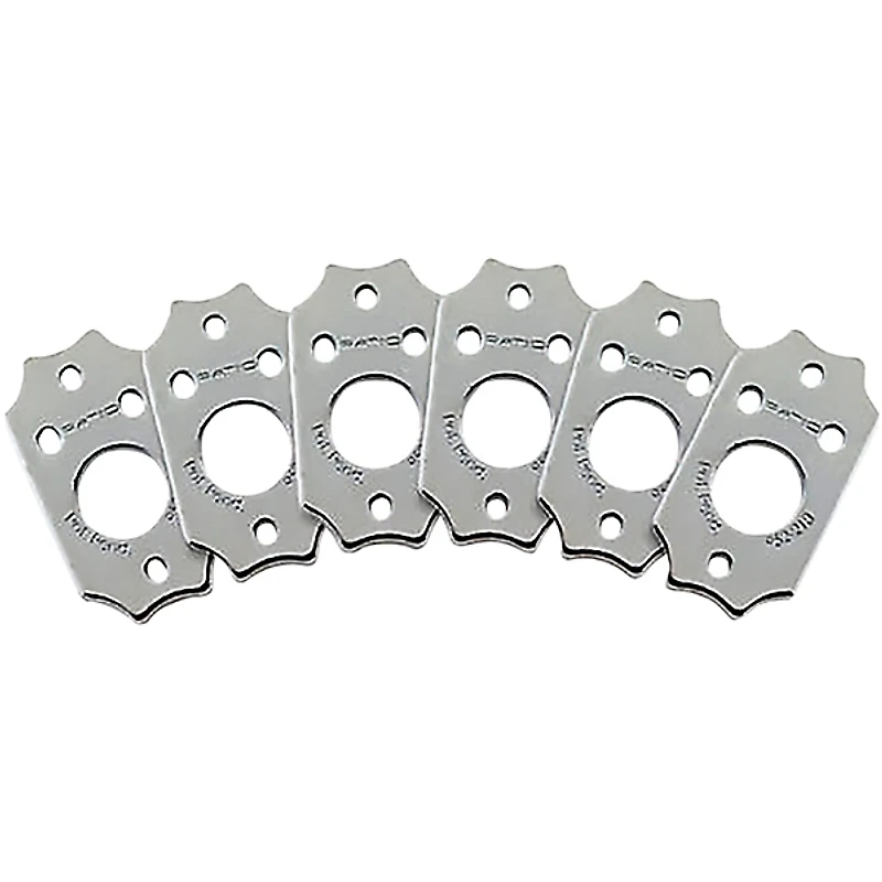 Graph Tech Ratio InvisoMatch Installation Plates for Gibson-style System (Pack of 6) Chrome