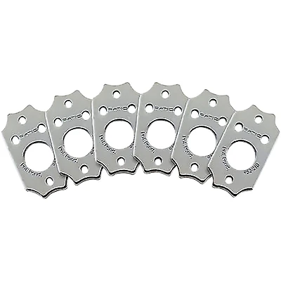 Graph Tech Ratio InvisoMatch Installation Plates for Gibson-style System (Pack of 6) Chrome