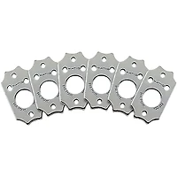 Graph Tech Ratio InvisoMatch Installation Plates for Gibson-style System (Pack of 6) Chrome