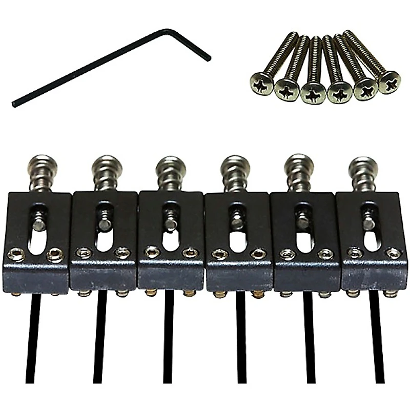 Graph Tech PRS Style Tremolo Bridge Saddle Pickups (Set of 6) Black