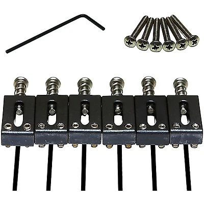 Graph Tech PRS Style Tremolo Bridge Saddle Pickups (Set of 6) Black