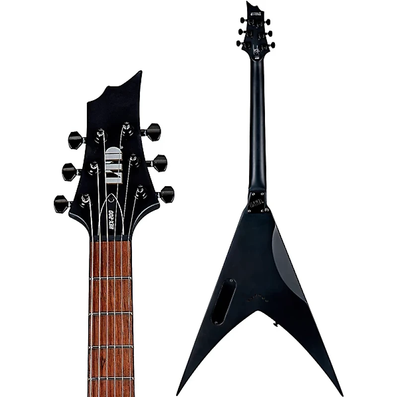 ESP HEX-200 Electric Guitar Black Satin