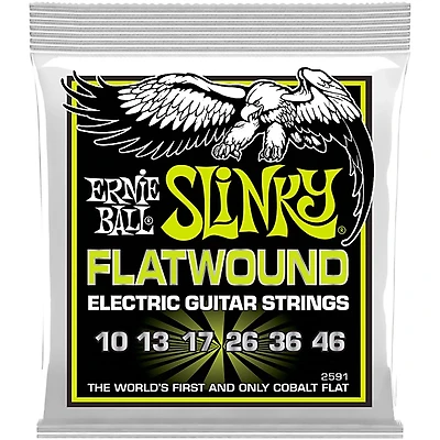Ernie Ball Regular Slinky Flatwound Electric Guitar Strings 10-46