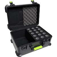 Shure SH-MICCASE15 Molded Case With Drops for (15) Mics and TSA Latch