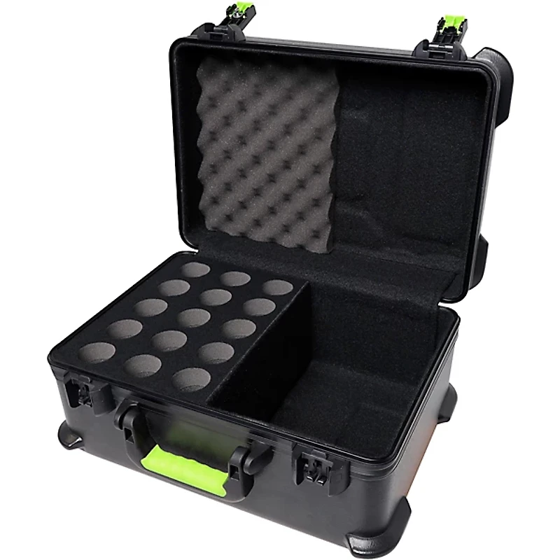 Shure SH-MICCASE15 Molded Case With Drops for (15) Mics and TSA Latch