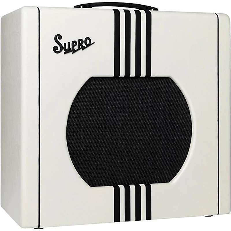 Supro Delta King 12 15W Tube Guitar Combo Amp Ivory White