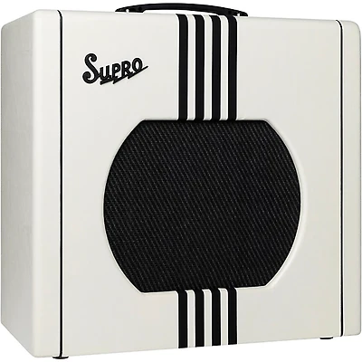 Supro Delta King 12 15W Tube Guitar Combo Amp Ivory White
