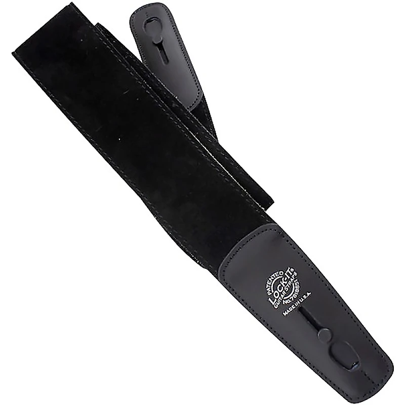 Lock-It Straps Suede 2.5" Locking Guitar Strap