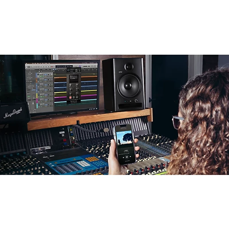 Harbinger VARI SM508 8" Studio Monitor With 3-Voice DSP & Bluetooth