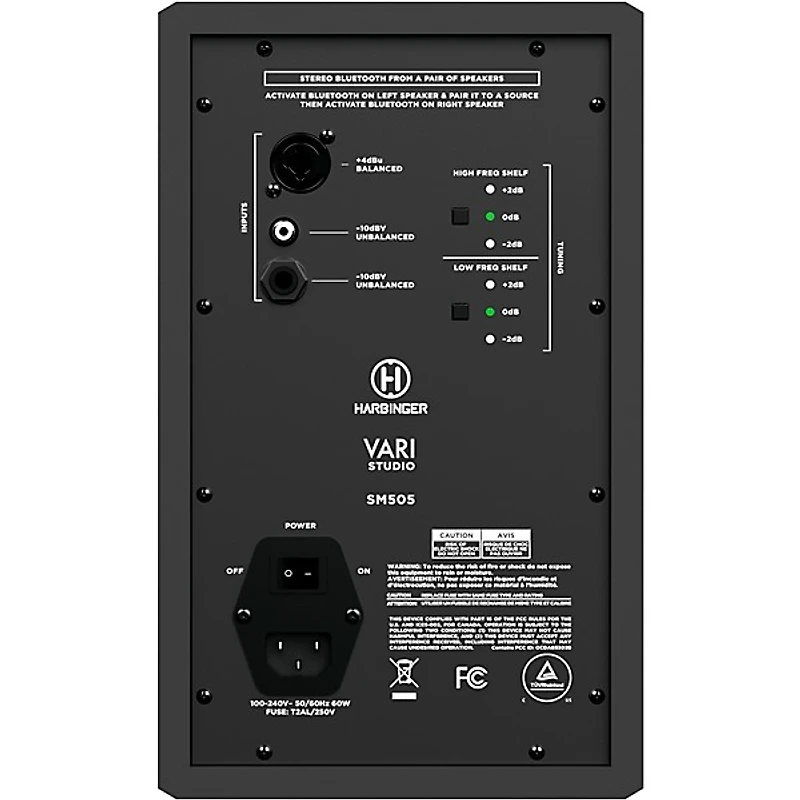Harbinger VARI SM505 5" Studio Monitor With 3-Voice DSP & Bluetooth