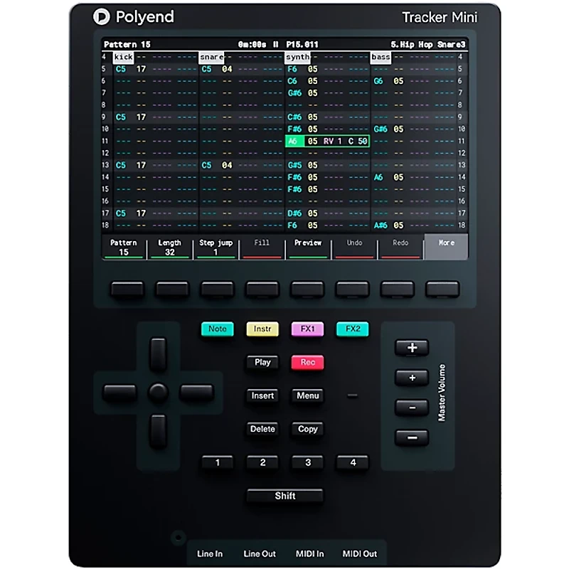 Polyend Tracker Mini Standalone Audio Workstation Black
