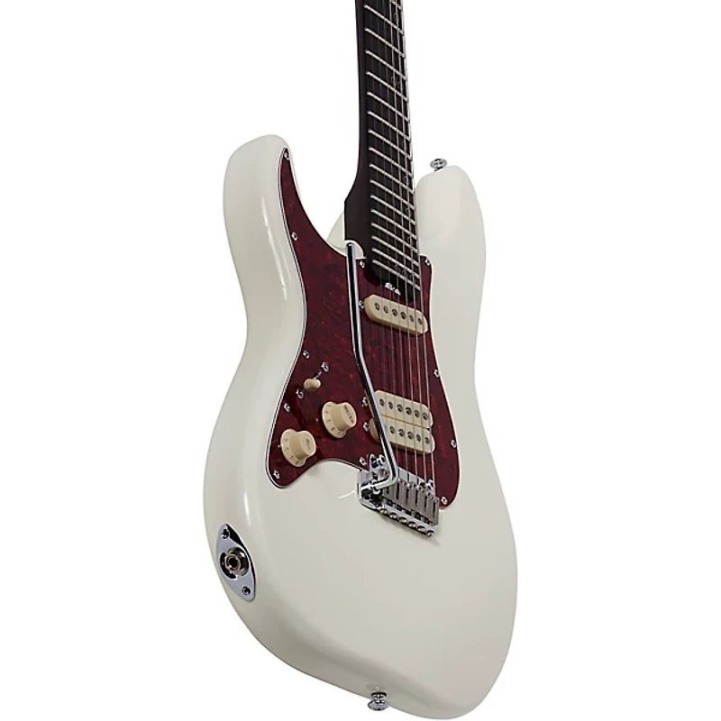 Schecter Guitar Research MV-6 Left-Handed Electric Guitar Olympic White