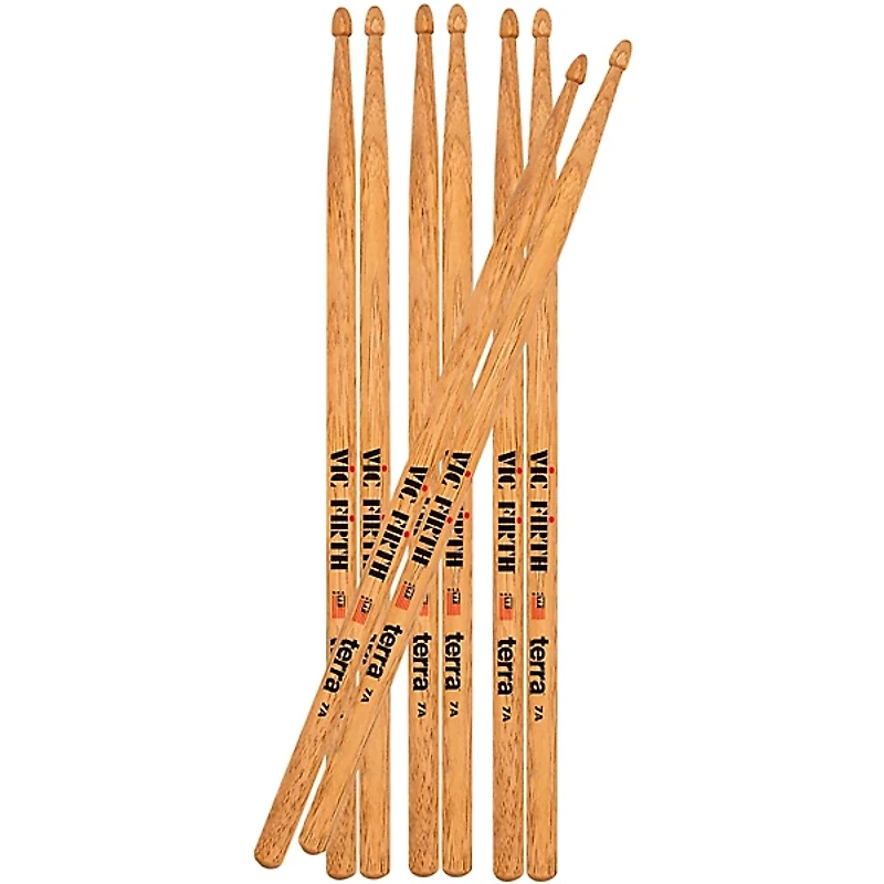 Vic Firth American Classic Terra Series Drum Sticks Value 4-Pack