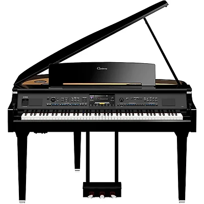Yamaha Clavinova CVP-909 Digital Grand Piano With Bench Polished Ebony