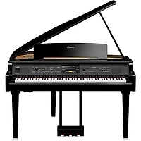 Yamaha Clavinova CVP-909 Digital Grand Piano With Bench Polished Ebony