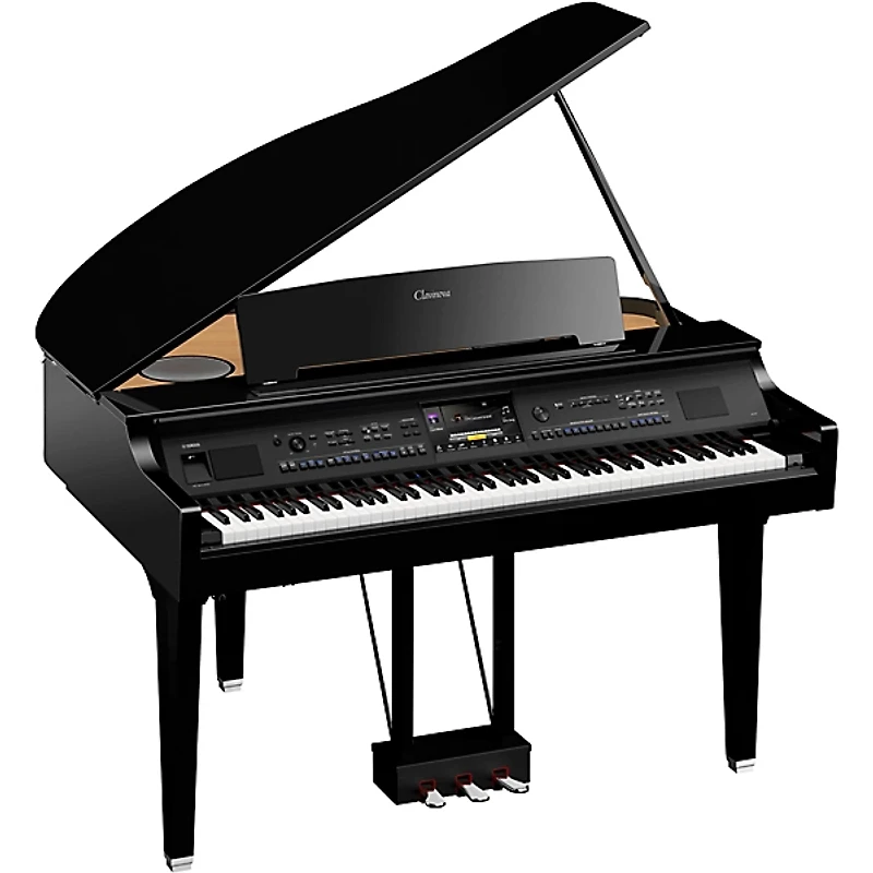 Yamaha Clavinova CVP-909 Digital Grand Piano With Bench Polished Ebony