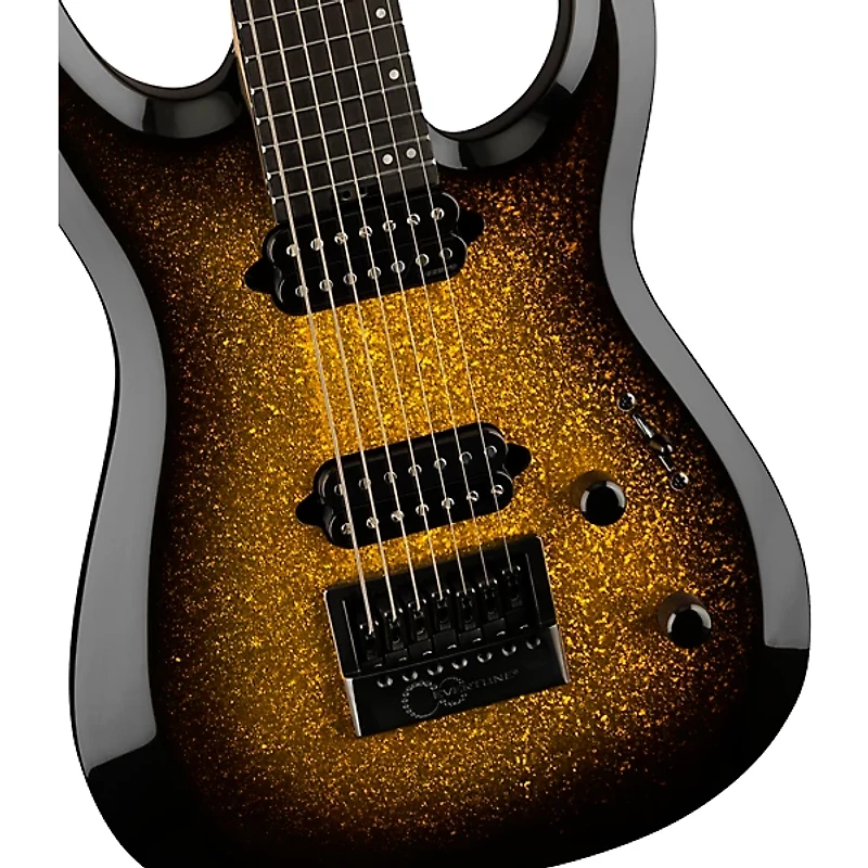 Jackson Pro Series Dinky DK Modern EverTune 7-String Electric Guitar Gold Sparkle