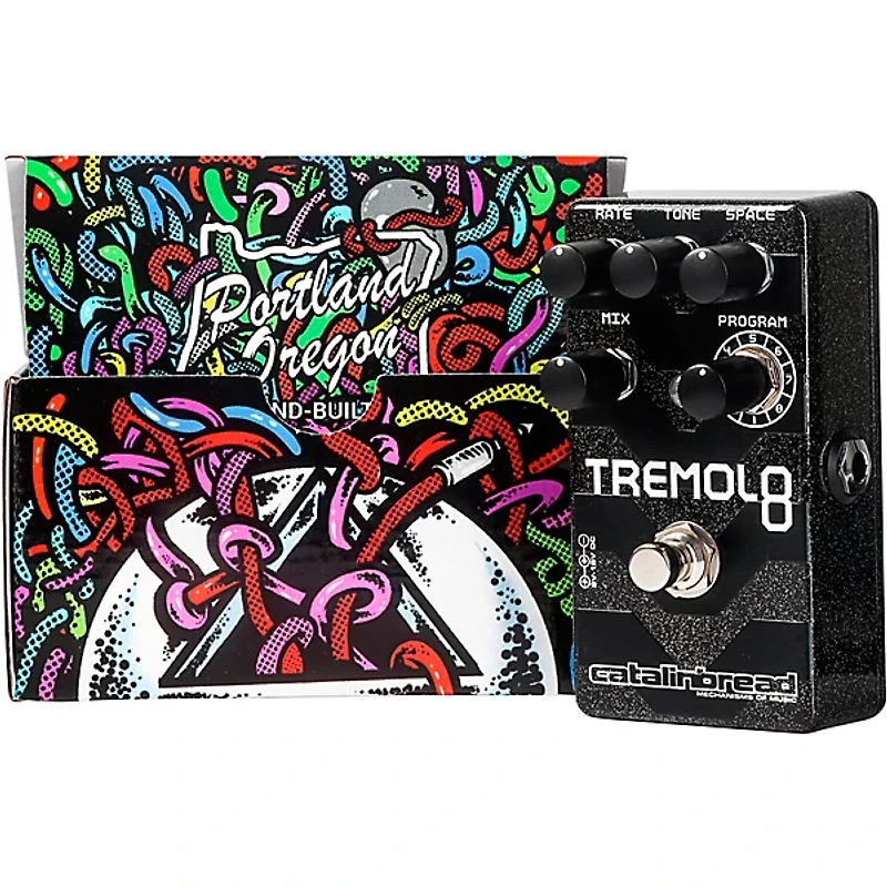 Catalinbread Tremolo 8 Effects Pedal Sparkle Black