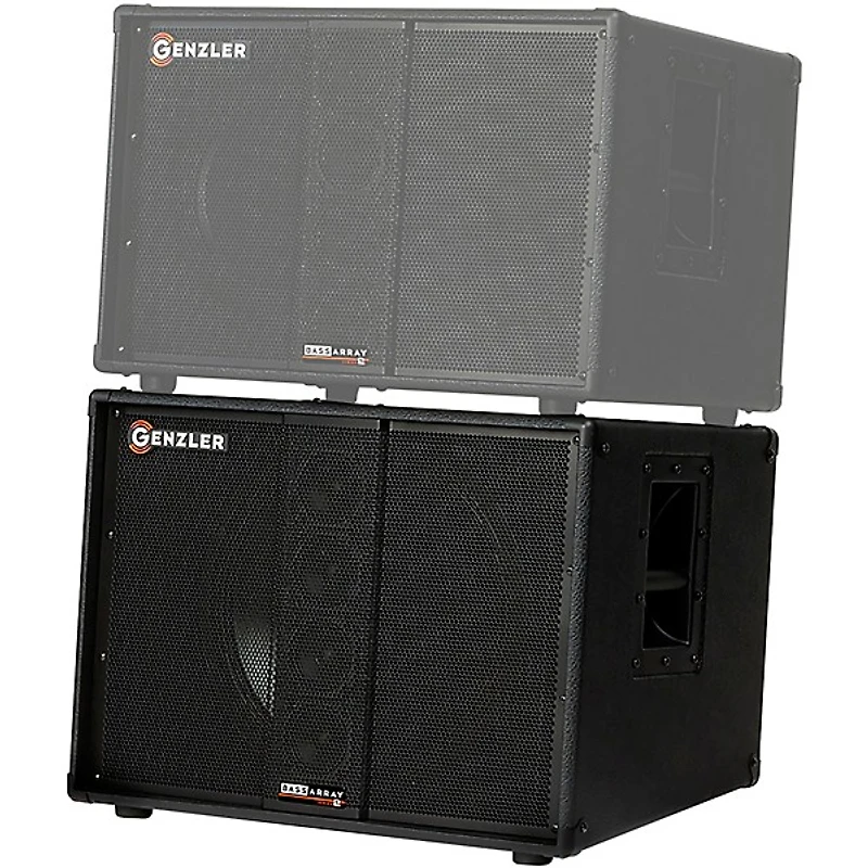 Genzler Amplification SERIES 2 BA2-115-3SLT BASS ARRAY Slant 1x15 Line Array Bass Speaker Cabinet Black