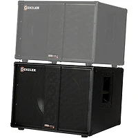 Genzler Amplification SERIES 2 BA2-115-3SLT BASS ARRAY Slant 1x15 Line Array Bass Speaker Cabinet Black