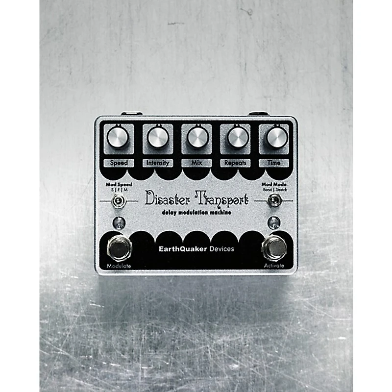 EarthQuaker Devices Limited-Edition Disaster Transport Legacy Reissue Delay Effects Pedal Silver