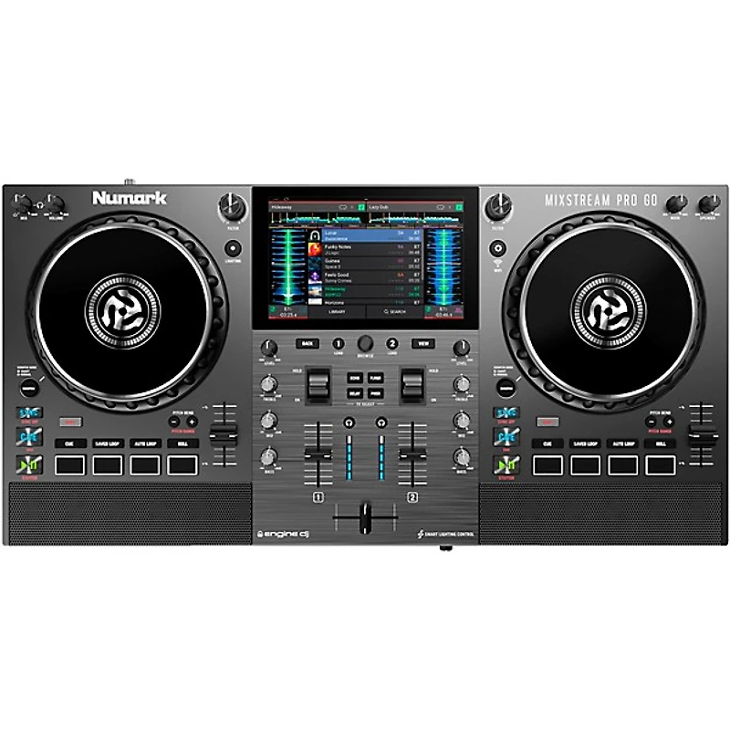 Numark Mixstream Pro Go Battery-Powered Standalone Streaming 2-Channel DJ Controller