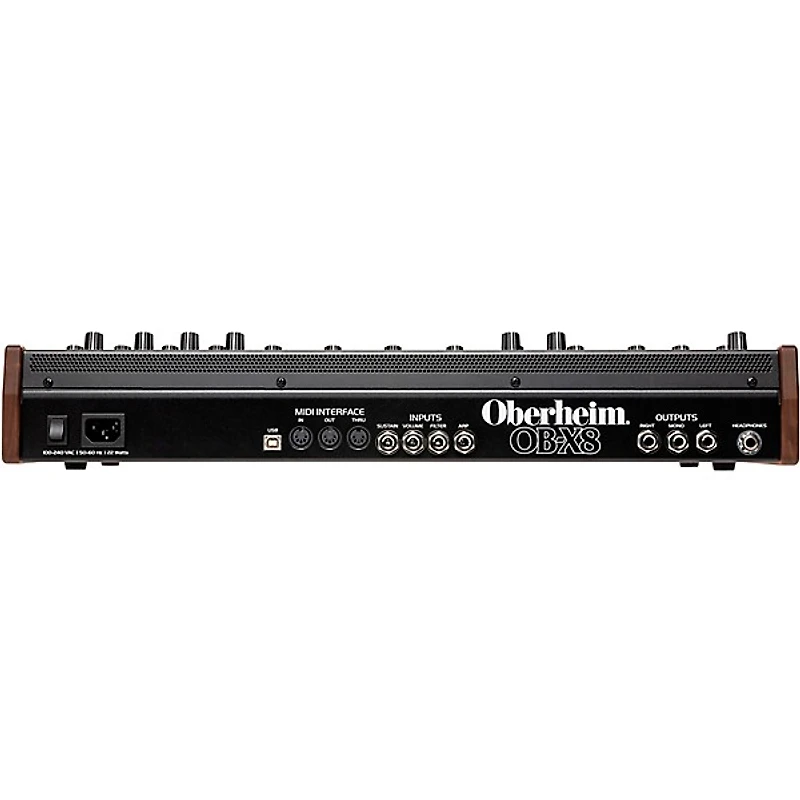 Oberheim OB-X8 Desktop Module With Sustain & Expression Pedals, Audio Cables