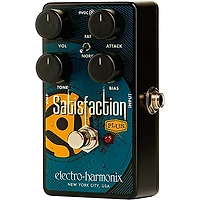 Electro-Harmonix Satisfaction Plus Fuzz Effects Pedal Black and Blue