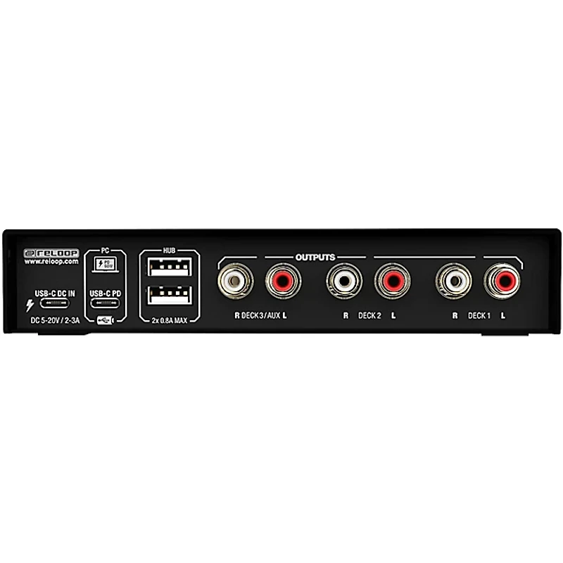 Reloop Flux 6x6 In/Out USB-C DVS Interface for Serato DJ Pro Black