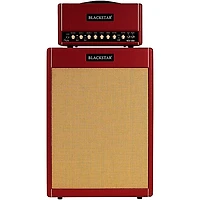 Blackstar St. James Toby Lee 50 6L6 50W Tube Guitar Head and 2x12 Guitar Cabinet Red