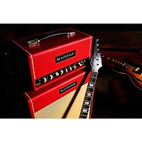 Blackstar St. James Toby Lee 50 6L6 50W Tube Guitar Head and 2x12 Guitar Cabinet Red