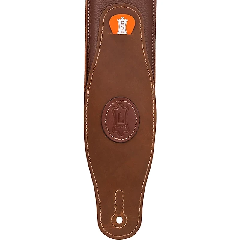 Levy's 2.5" Padded Garment Leather Guitar Strap