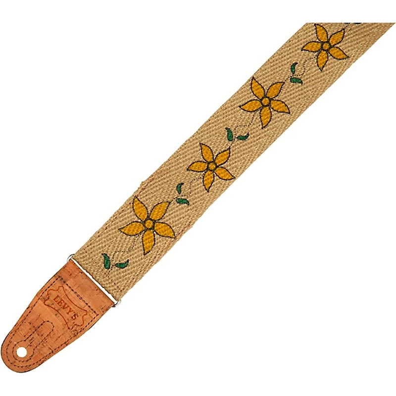 Levy's 2" Flowering Vine Hemp Series Guitar Strap